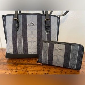 Coach purse and matching wallet. Gently used.
